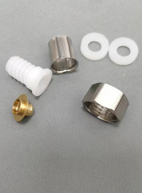 花洒软管金属六角转换接头口螺帽淋浴喷头连水管对接器螺丝母零件