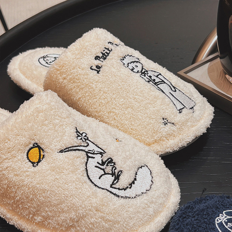 小王子拖鞋室内拖鞋情侣家居一对静音防滑毛绒家用棉拖鞋男冬季,女鞋,棉鞋,淘宝优惠券,粉丝福利购,淘宝优惠卷