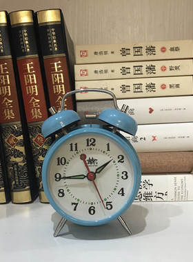 金属机芯发条机械学生老式闹钟