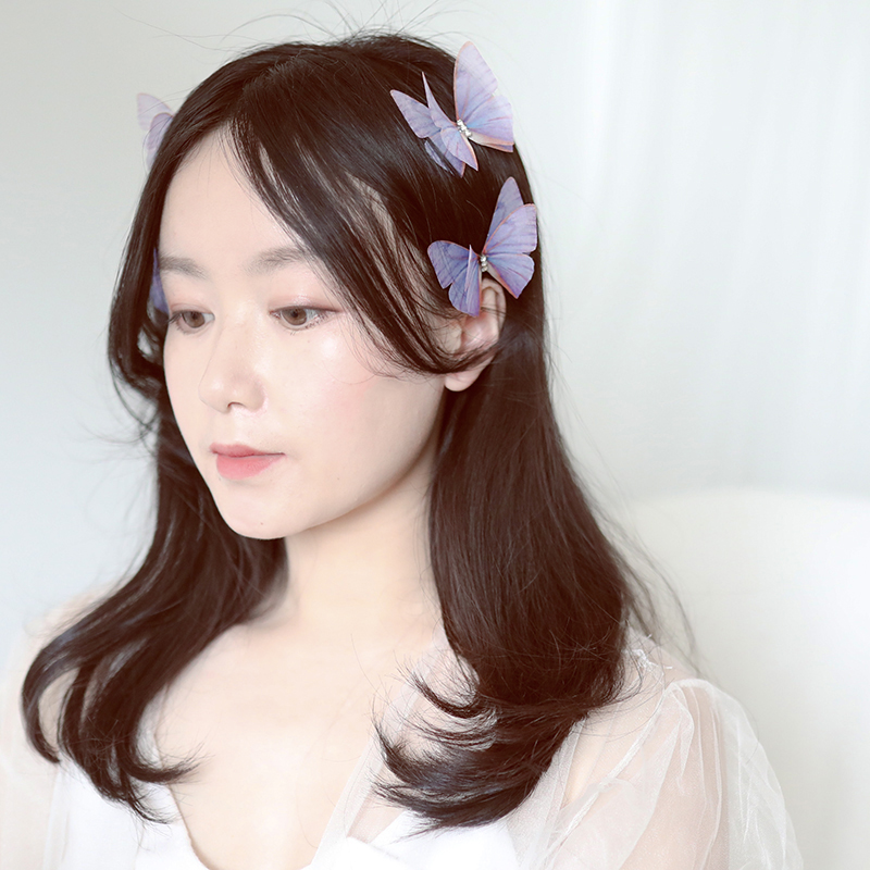 蝴蝶原创梦幻仙气写真度假发夹