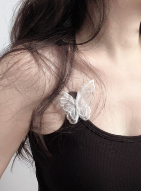 SUZEE原创设计 多巴胺彩色蝴蝶防走光胸针 创意个性配饰磁吸别针