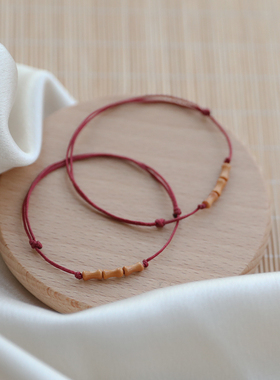 橄榄核新中式竹节上岸手链