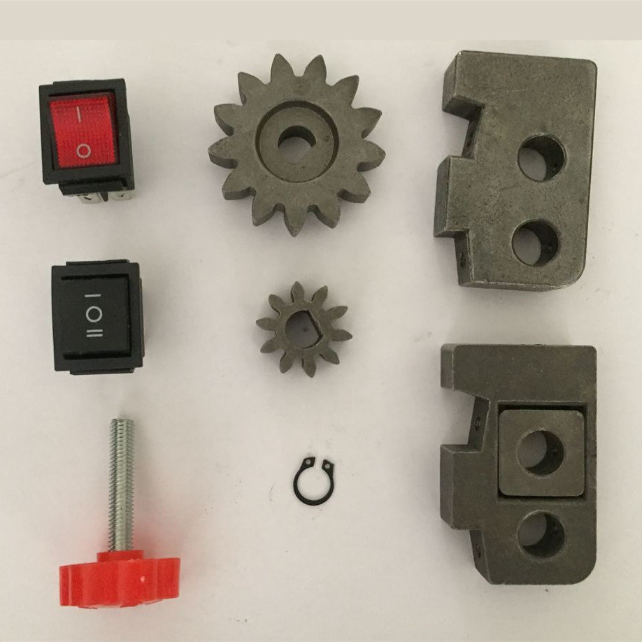 俊媳妇电动压面机面条机配件开关大齿轮小齿轮 面刀夹块 红色螺丝