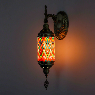 波西米亚复古壁灯新疆爱特莱斯餐厅客厅酒店民宿氛围装饰发廊灯