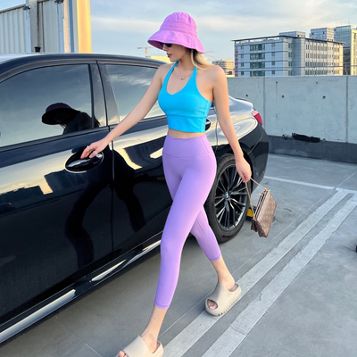 Reyna高腰速干健身瑜伽七分裤