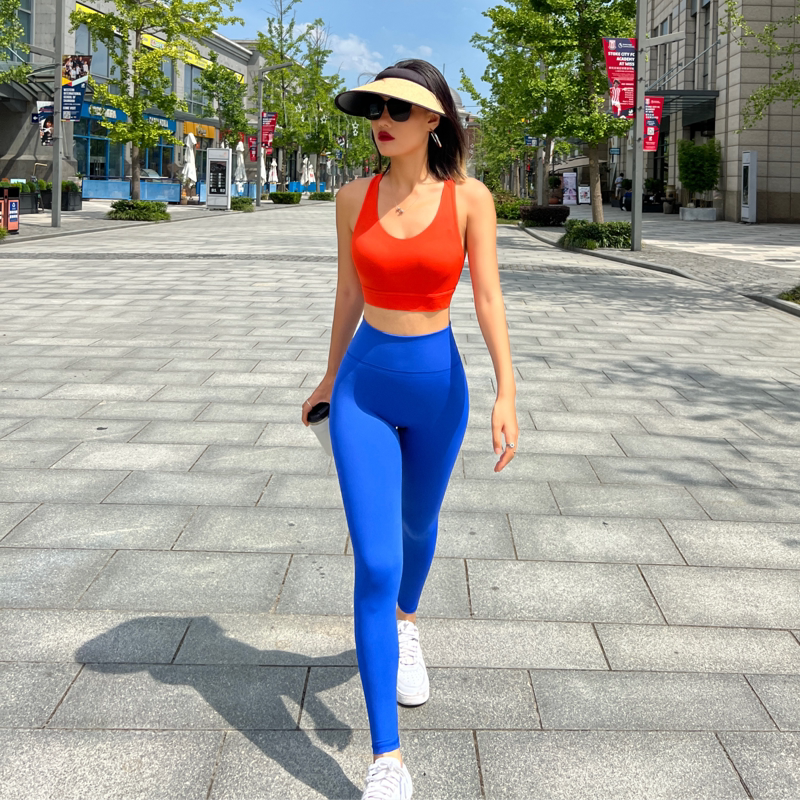 reyna健身裤 无尴尬线裸感瑜伽裤运动训练跑步速干高腰提臀紧身裤