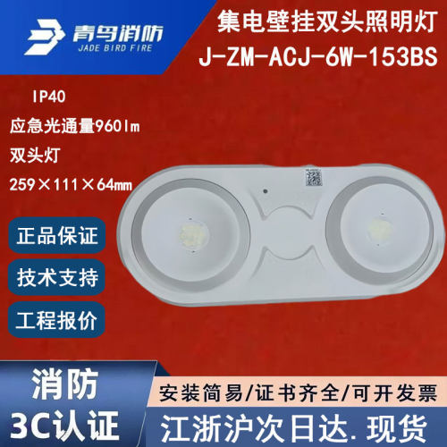 正品北大青鸟J-ZM-ACJ-6W-153BS 青鸟消防双头灯壁挂应急照明灯具