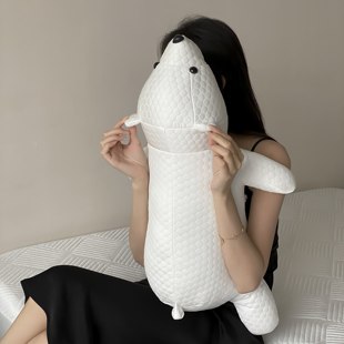 日本凉感冰豆豆北极熊玩偶公仔儿童玩具布娃娃女生睡觉夹腿抱枕夏