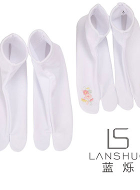 木屐袜二趾袜白色足袋男女日式二指袜cosplay点胶日本和服袜子