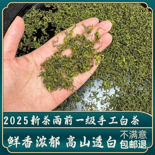 【雨前一级手工白茶】2025新茶溪龙高山绿茶高兰花香罐装茶叶