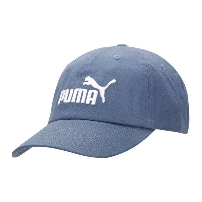 PUMA/彪马经典logo运动休闲软顶棒球帽 男女同款蓝色牛仔蓝0224