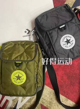 CONVERSE匡威2022年经典圆标绿色轻便小包男女斜挎单肩包10022712