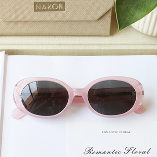 2025新款板材椭圆框女2025新品限定满天星太阳镜配近视