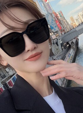 曼Ms大脸显瘦板材墨镜女新款高级感防紫外线太阳镜男