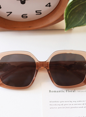 时尚ins大框显脸小黑框可配近视防紫外线太阳镜高级感板材墨镜