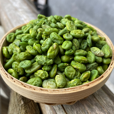 江西铜鼓特产即食烘青豆熏毛豆子丰豆子茶牛踏扁2024年新货咸味茶