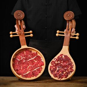 火锅涮手切鲜牛羊肉创意特色餐具