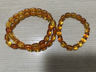 特价天然琥珀坠珠优品金珀108颗手链手串佛珠项链套装随型桶珠