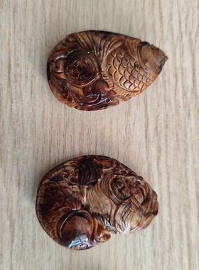 天然琥珀蜜蜡缅甸根珀全瓷干白花溶洞吊坠雕件一个价无瑕