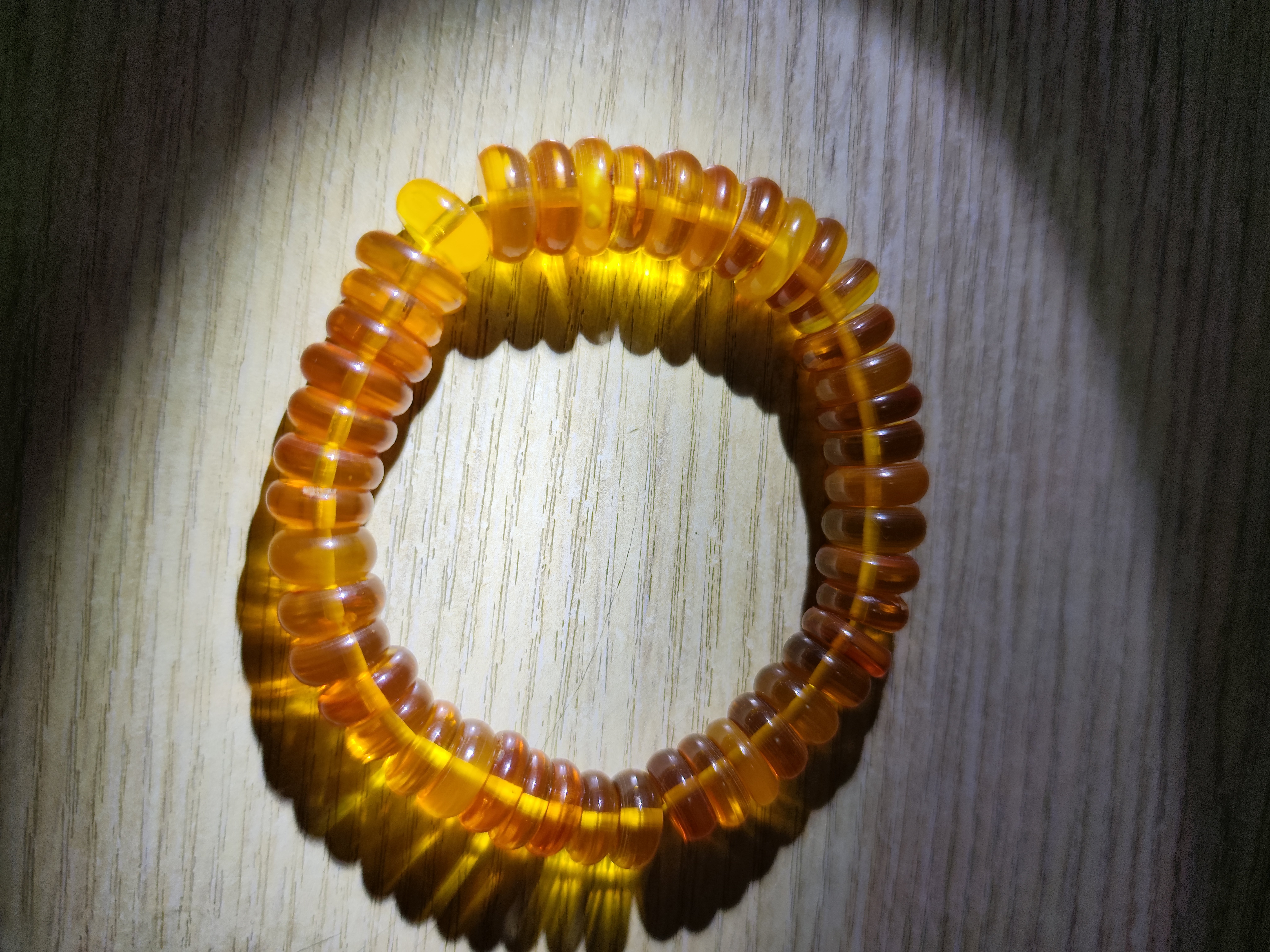 天然波罗的海金珀算盘珠手串