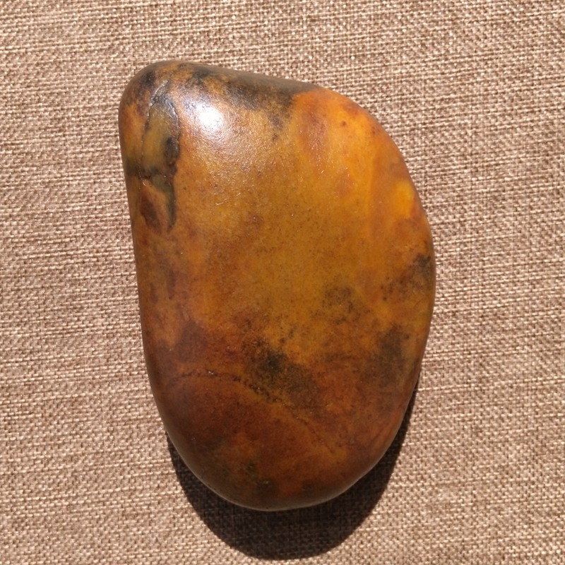 玉饰传奇新疆和田玉籽料手把件真皮天然金包玉黄沁原石摆件公斤料