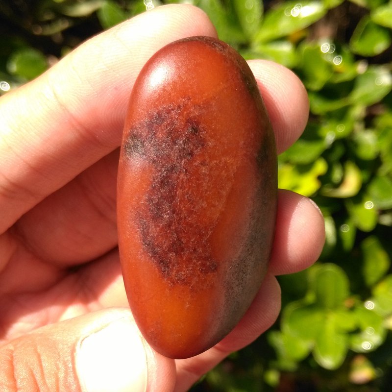 玉饰传奇新疆和田玉籽料吊坠天然红沁黄玉真皮籽料原石挂件男女款