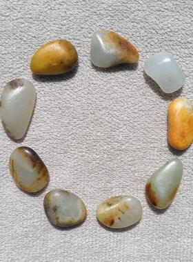 和田玉籽料原石手链多宝手串