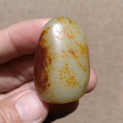 籽料吊坠原石红皮白玉新疆和田玉