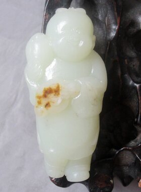 籽料把件结缘新疆和田玉