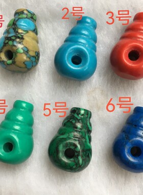 藏式文玩佛头佛塔三通小叶紫檀星月菩提佛珠项链手串diy配饰件
