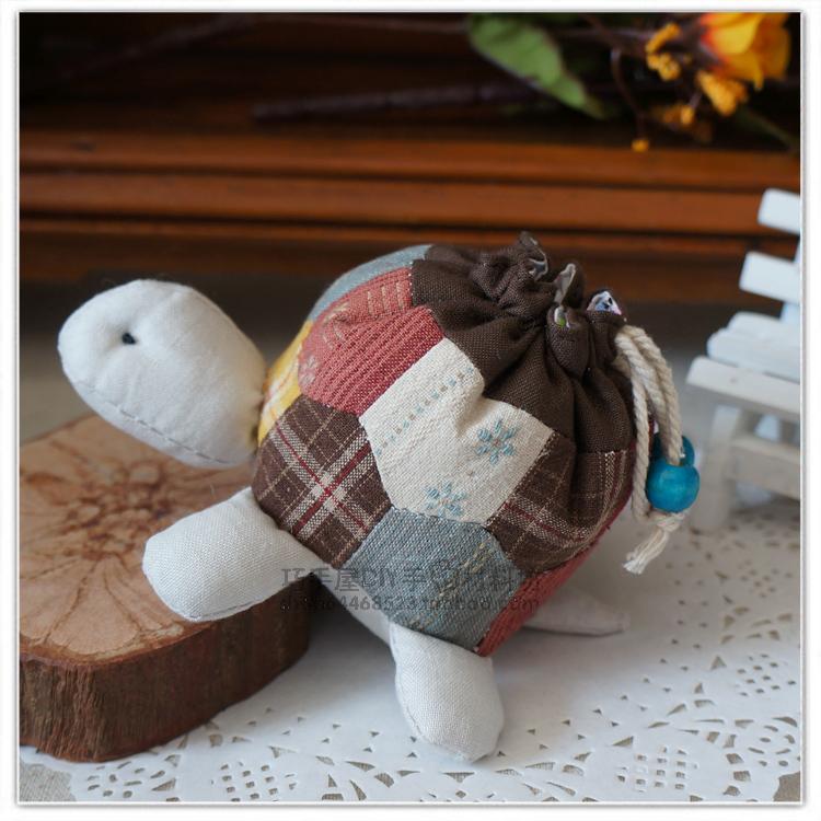 图纸非成品拼布乌龟束口袋纸样