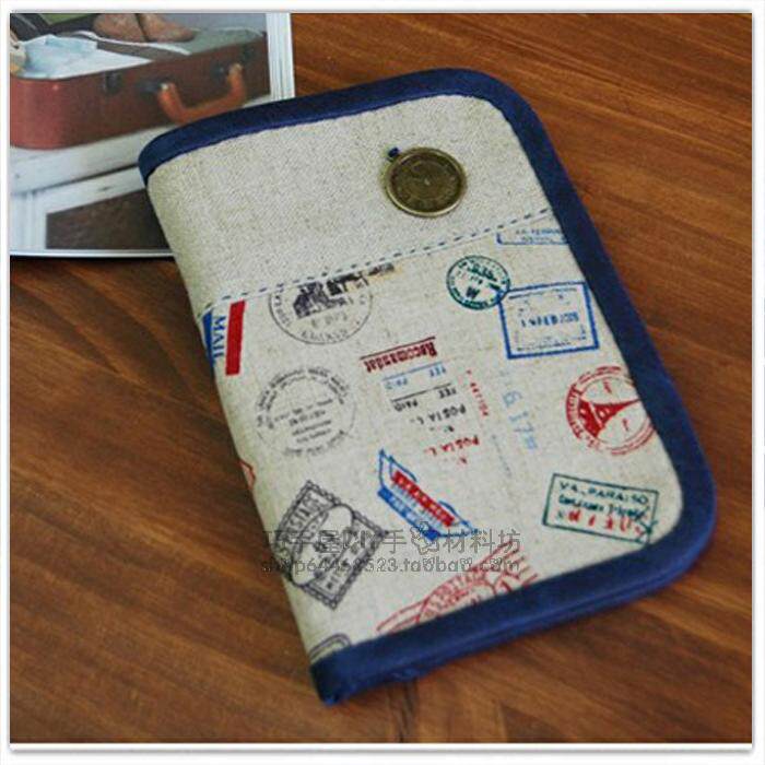 图纸 非成品 无教程 手工布艺diy制作拼布护照机票零钱夹纸样