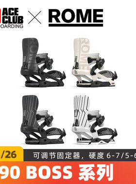 【现货】ACE雪具W26 ROME单板固定器公园大跳台高速滑全包裹男390