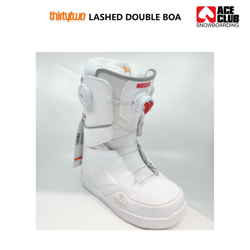 纯白限量单板滑雪鞋快穿boa