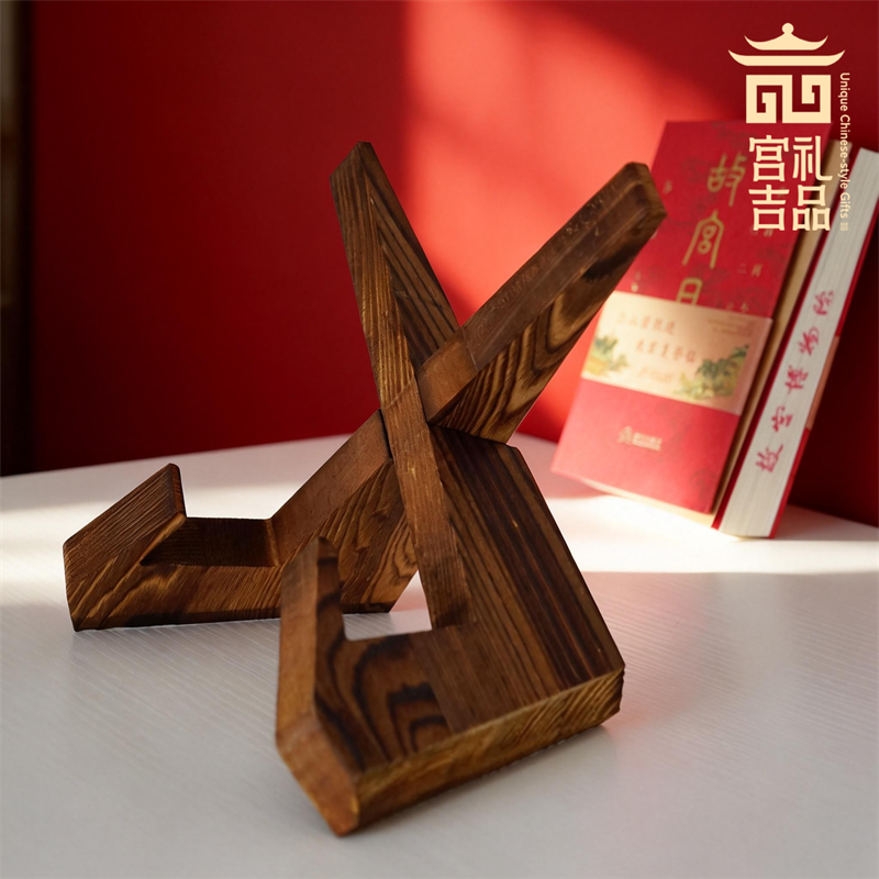 故宫日历三角架相框支架摆台实木证书相册书籍架桌面画框底座摆件,家居饰品,桌面摆件,淘宝优惠券,粉丝福利购,淘宝优惠卷