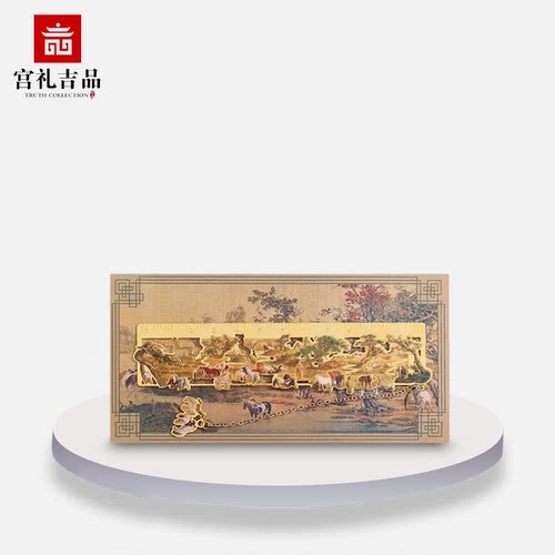 名画创意复古国风金属书签尺