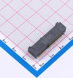 1759503-1 SMD,P=0.8mm,卧贴 金手指连接器