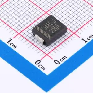 SMCJ28A SMCG 单向TVS 28V截止 峰值浪涌电流：33A 静电和浪涌保