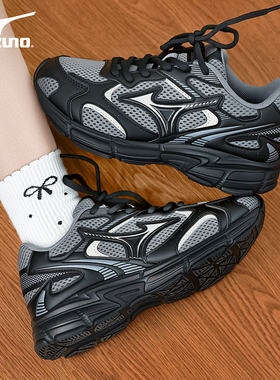 Mizuno美津浓Speed 2k黑灰色跑鞋男女鞋耐磨透气运动休闲鞋老爹鞋