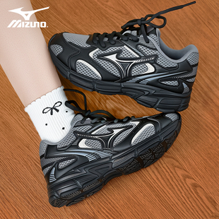 老爹鞋 Mizuno美津浓Speed 耐磨透气运动休闲鞋 男女鞋 2k黑灰色跑鞋