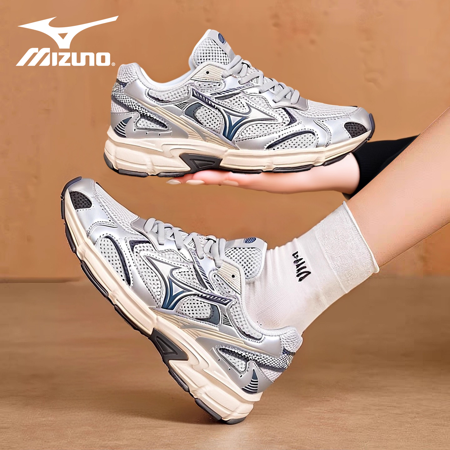 美津浓SPEED 2K复古百搭跑步鞋轻便防滑百搭老爹鞋时尚复古休闲鞋