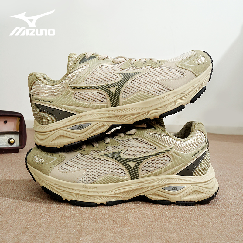 Mizuno/美津浓 Racer s 西湖龙井秋冬款跑步鞋耐磨透气男鞋运动鞋