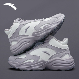 女鞋 厚底增高休闲鞋 加绒保暖冬季 百搭运动鞋 鞋 安踏行者高帮大棉鞋