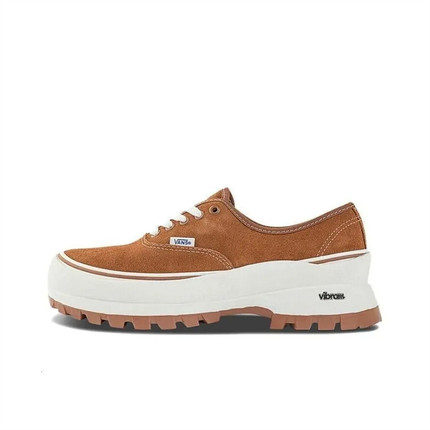 VANS/范斯官方正品女鞋 Authentic Vibram 简约耐磨低帮帆布鞋