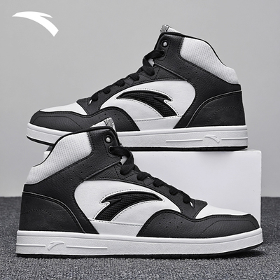 安踏板鞋男高帮鞋2025秋冬新款