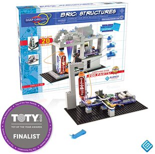 美国原装 SnapCircuits BRIC结构电子探索套装 20个STEM项目 Elenco