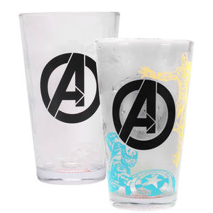 漫威MARVEL正版授权 复仇者联盟 冷饮杯 变色玻璃杯 啤酒杯 高杯