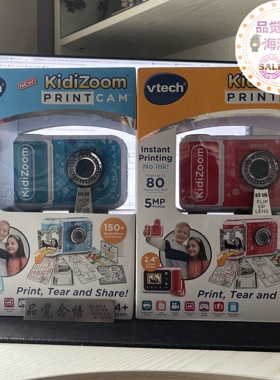 KidiZoom伟易达PrintCam儿童照相机游戏漫画贴纸打印涂鸦效果现货