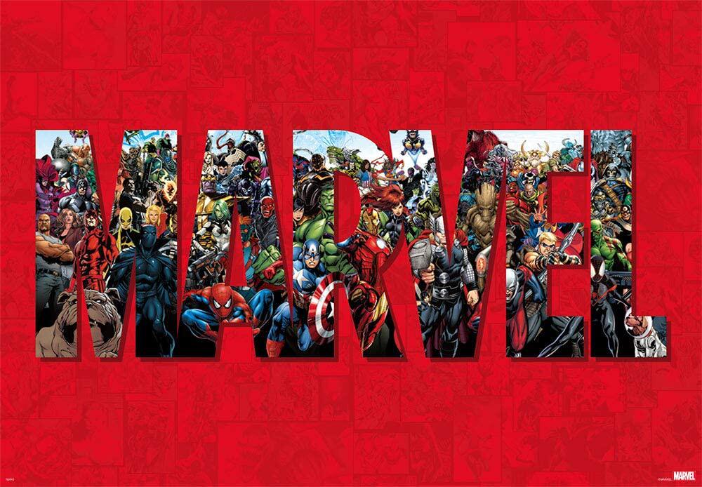 日本Tenyo正品1000片拼图 漫威 复仇者联盟MARVEL全角色 难度挑战