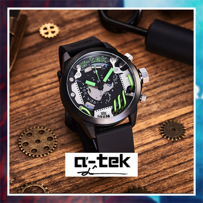 a-tek欧美运动风石英款系列男表